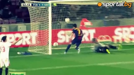 Барселона - Севиля 2:1 / Барса се измъкна преди двете Класики (23.02.2013)