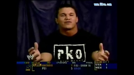 Wwe 17.3.2006 Smackdown Randy Orton, Kurt Angle, Rey Mysterio backstage преди Wrestlemania