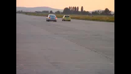 Драг - Mercedes C270 Vs. Mini Cooper