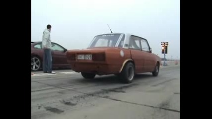 Bmw M6 Hamann Vs. Lada Turbo Drag Race