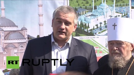 Russia: PM Aksyonov inaugurates work on Crimea's new main mosque