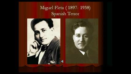Miguel Fleta - Je crois entendre encore