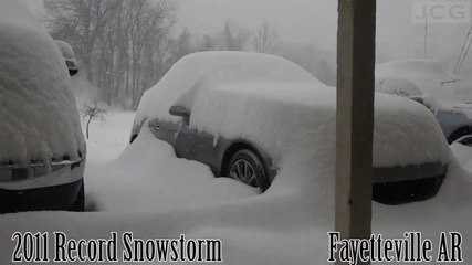 Time Lapse of Record Snow Storm in Nw Arkansas