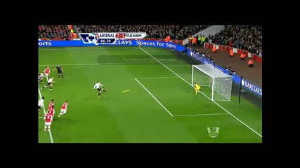 Вторият гол на Бербатов срещу Арсенал