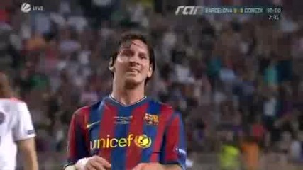 28.08.09 Барселона - Шахтьор Донецк 1:0 Боя между Меси и Srna