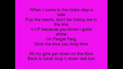 Fergie - London Bridge (oh Snap) Lyrics