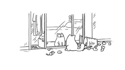 Mirror_mirror_-_simons_cat Огледалото
