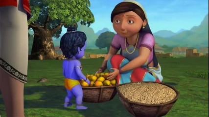 Малкият Кришна - 13 епизод Индийска анимация с английско аудио