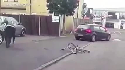 На косъм да го прегазят !
