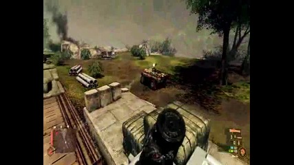 Crysis Warhead Train Escort (gtx295 gameplay) 