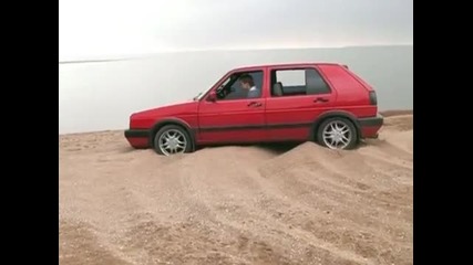 Vw Golf 2 Syncro на пясък