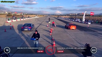 Bmw M6 F13 P P vs Porsche 911 Gt3 Rs 9ff 1150 Garett