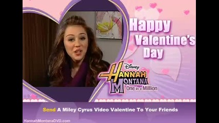 Miley Cyrus Wishing You A Happy Valentines Day 
