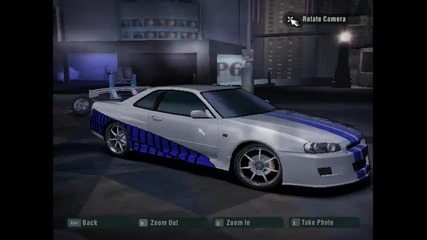 Need For Speed Carbon Fast And Furious 2 Моя Nissan Skyline