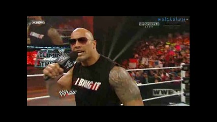 The Rock Се Завръща В Wwe 2011 ! 