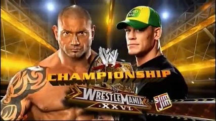 Wwe Wrestlemania 26 - John Cena vs Batista - Matchcard (hq)