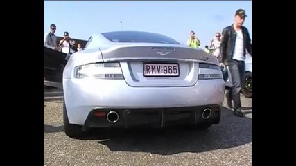 Aston Martin Dbs revving 