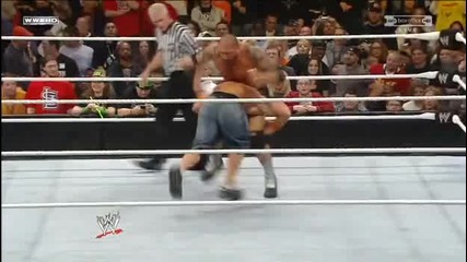Джон Сина губи титлата си заради Г - н Макмеън - wwe - Elimination Chamber 2010 