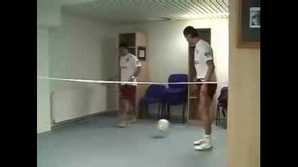 Cristiano Ronaldo И Deco Играят Тенис