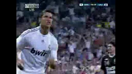 Първият гол на C.ronaldo за Реал Мадрид