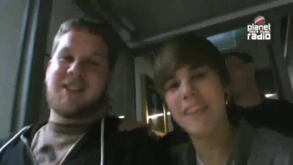 Justin Bieber in Germany on planet radio