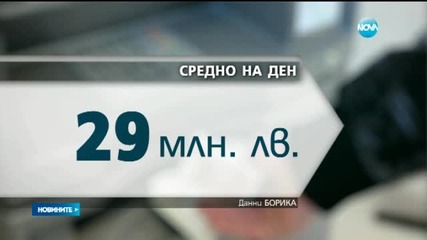 Харчим 500 млн. лева по празниците