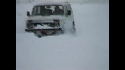 Лада Нива 4x4 на -37°c