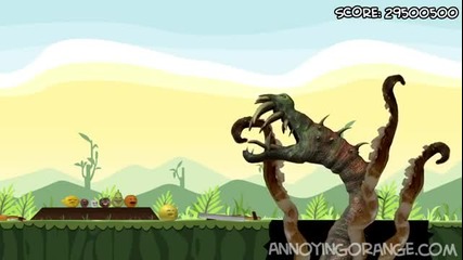 Annoying Orange vs Angry Birds Grapefruit - Youtube
