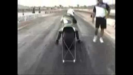 First 6 Second Motorcycle Drag Run 