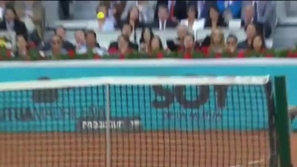 Nadal - Djokovic Final Madrid страхотен удар
