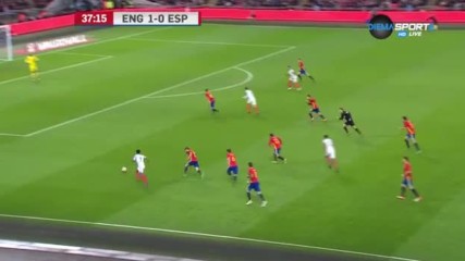 Англия - Испания 1:0 /първо полувреме/