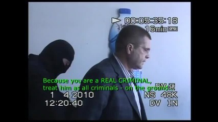 Изрязаните кадри от ареста на Николай Цонев