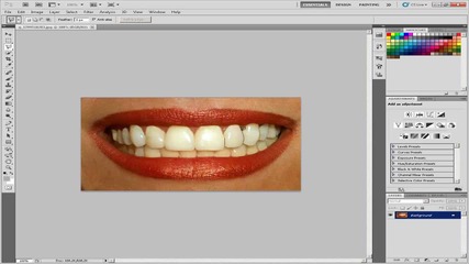 Photoshop Tutorial - Вампирски Зъби #1