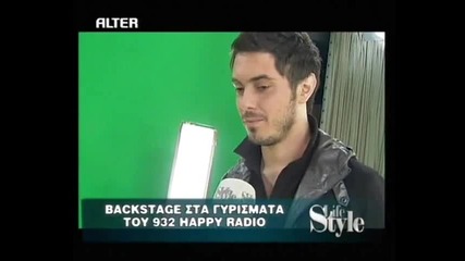 Mixalis Xatzigiannis - Backstage Sta Gyrismata Tou 932 Happy Radio 