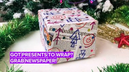 Help the planet and wrap your Christmas presents with newspaper