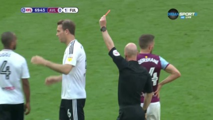Проблеми за Фулъм в мача с Астън Вила след червен картон