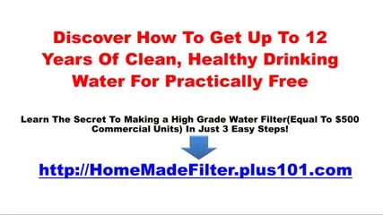 Make Your Own Water Filter Homemade