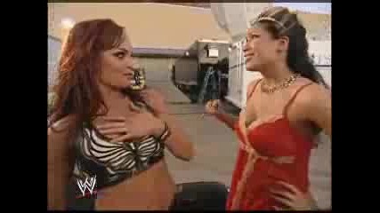 Christy Hemme And Melina Backstage