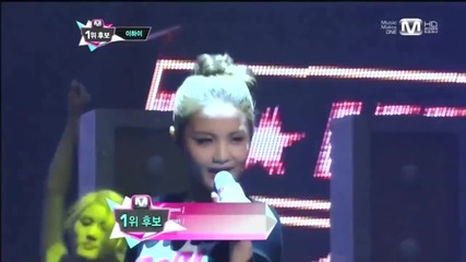 (hd) Lee Hi - 1,2,3,4 ~ M Countdown (08.11.2012)