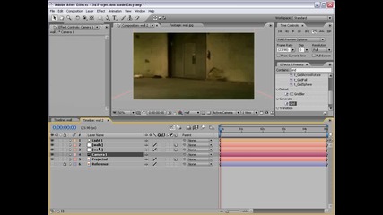 Adobe After Effects - 3d Camera Projection