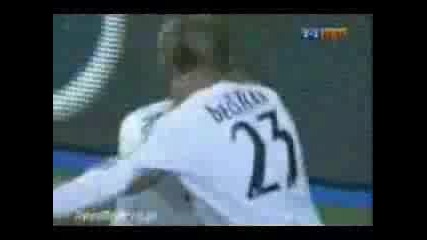 mejores goles beckham en el real madrid 