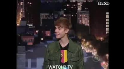 Top Ten by Justin Bieber - David Letterman - June. 22, 2011