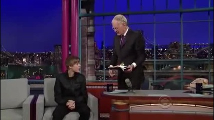 Justin Bieber v shouto na David Letterman 31.01.2011 1 - va chast 