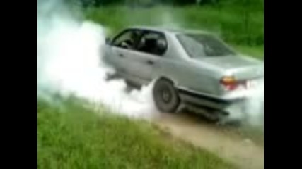 Bmw 735 Burnout