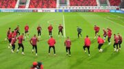 "Лъвовете" тренират преди мача срещу Сърбия