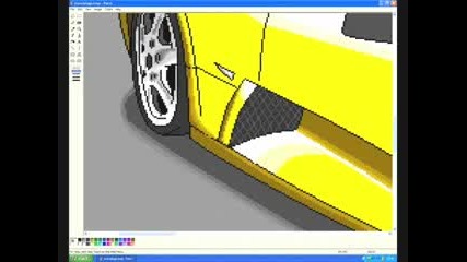 Как Се Рисува Lambo Murcielago C Ms Paint