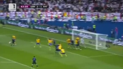 Евро 2012 - Швеция 2:3 Англия - "скучната" Англия прати шведите у дома в мач с пет гола!