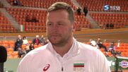 Тото Грозданов преди третия мач между България и Белгия на Купа Дейвис
