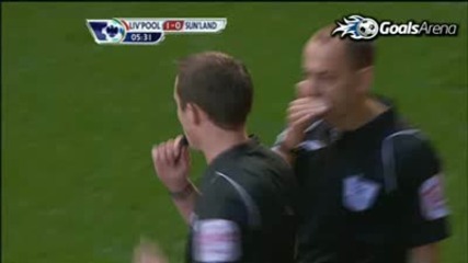 Liverpool - Sunderland 2:2 Kuyt goal - смях !!! 