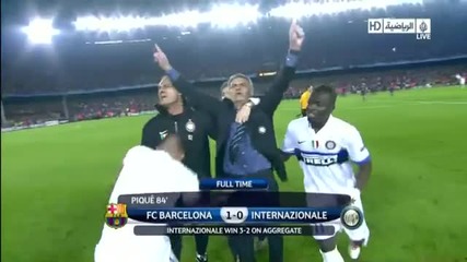 Радостта на Интер !!!! barcelona vs. Inter 1 - 0 28.04.2010 